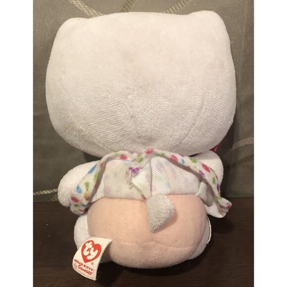 Ty Beanie Buddies Hello Kitty 6" Lollipop Polka Dot Dress Bow Plush 2012 - Picture 4 of 10
